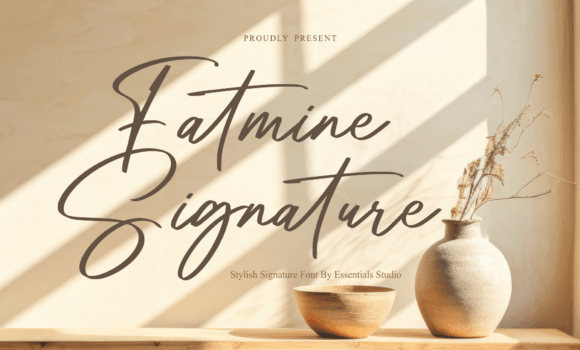 Fatmine Signature Font - Featured Image