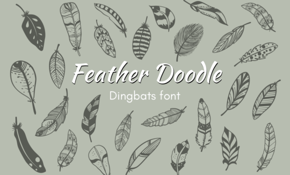 Feather Doodle Font - Featured Image