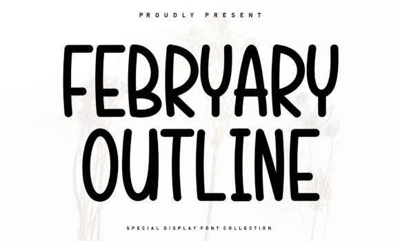 Febryary Outline Font Fonts Free Download Febryary Outline Font - Featured Image