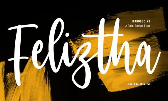 Feliztha Script Font - Featured Image