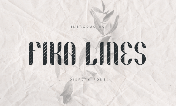 Fika Lines Font Fonts Free Download Fika Lines Font - Featured Image