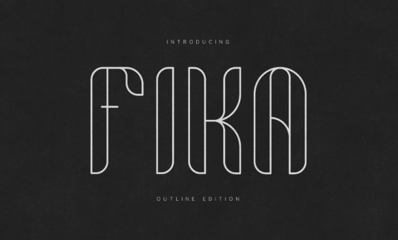 Fika Outline Font - Featured Image