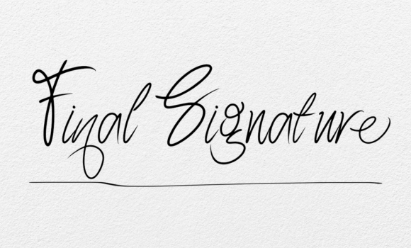 Final Signature Font - Featured Image