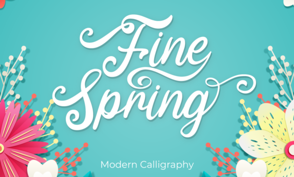 Fine Spring Font - Featured Image
