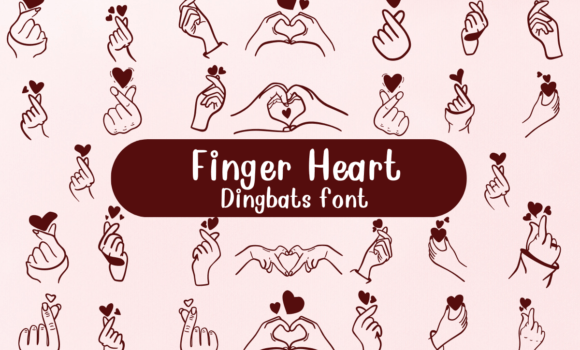 Finger Heart Font - Featured Image