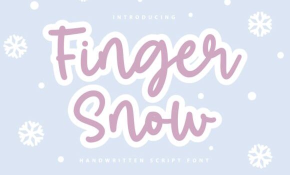 Finger Snow Font - Featured Image