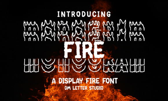 Fire Monogram Font Fonts Free Download Fire Monogram Font - Featured Image