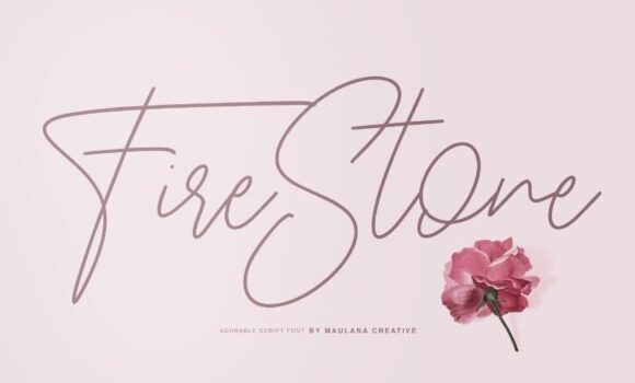 Fire Stone Font - Featured Image