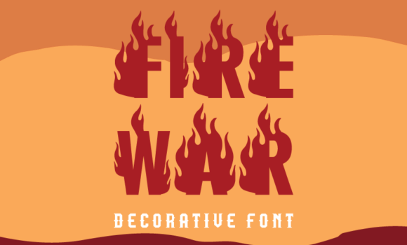 Fire War Font - Featured Image