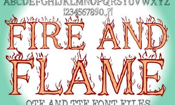Fire and Flame Font - Featured Image
