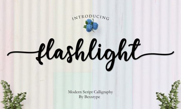 Flashlight Script Font - Featured Image