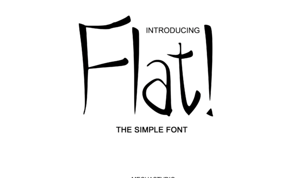 Flat! Font - Featured Image