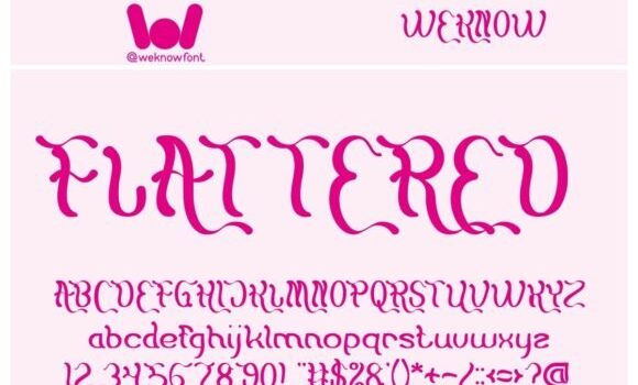 Flattered Font Fonts Free Download Flattered Font - Featured Image