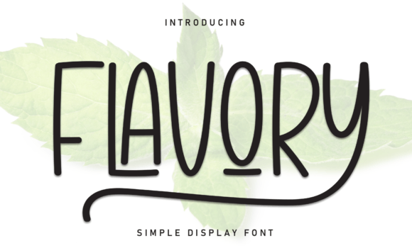 Flavory Font Fonts Free Download Flavory Font - Featured Image