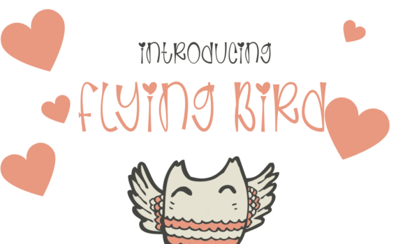 Flaying Bird Font - Featured Image