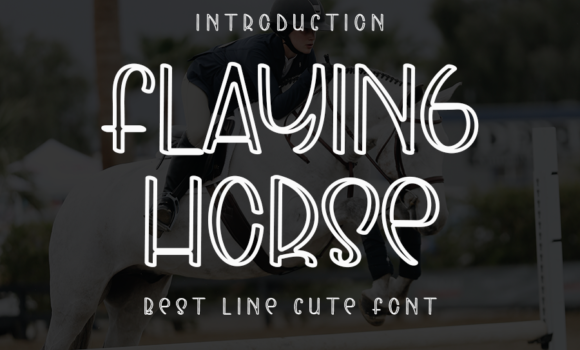 Flaying Horse Font - Featured Image
