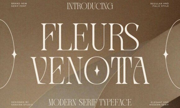 Fleurs Venotta Font - Featured Image