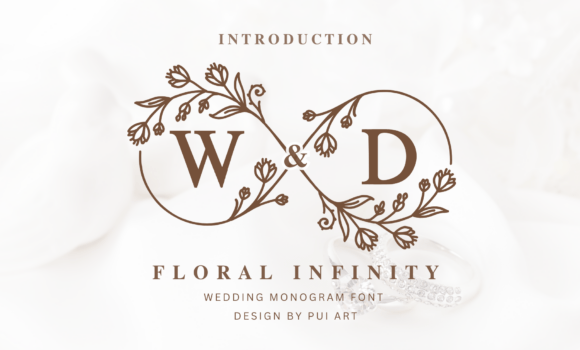 Floral Infinity Monogram Font Fonts Free Download Floral Infinity Monogram Font - Featured Image