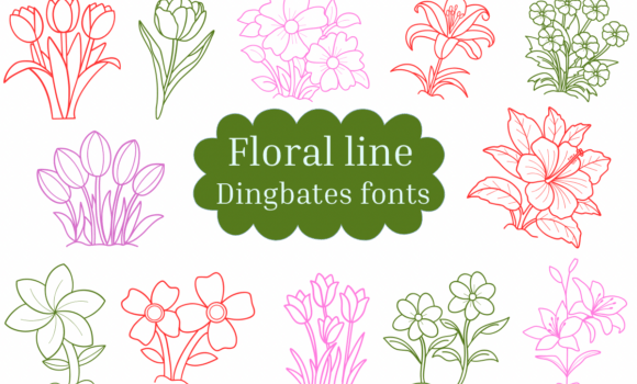 Floral Line Font Fonts Free Download Floral Line Font - Featured Image