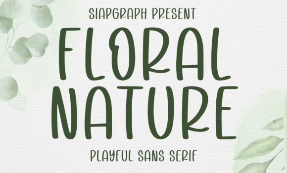 Floral Nature Font - Featured Image