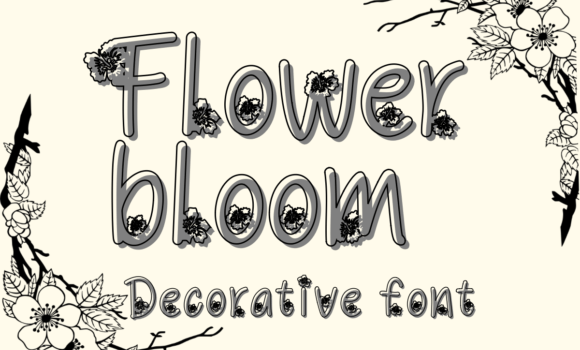 Flower Bloom Font - Featured Image