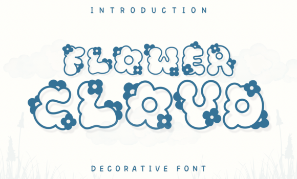 Flower Cloud Font Fonts Free Download Flower Cloud Font - Featured Image