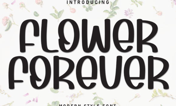 Flower Forever Font - Featured Image
