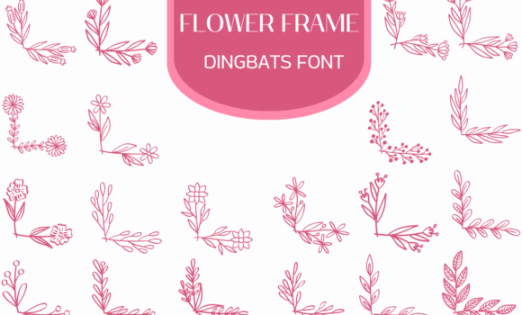 Flower Frame Font - Featured Image