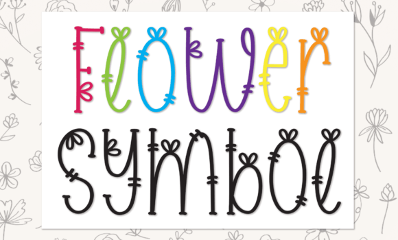 Flower Symbol Font - Featured Image