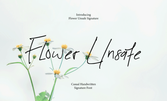 Flower Unsafe Font - Featured Image