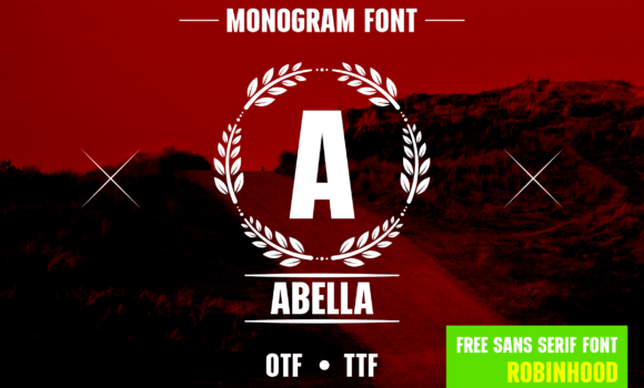 Flower Wreath Monogram Font - Featured Image