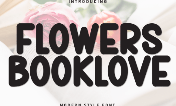 Flowers Booklove Font - Featured Image