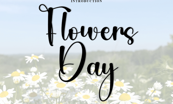Flowers Day Font - Featured Image