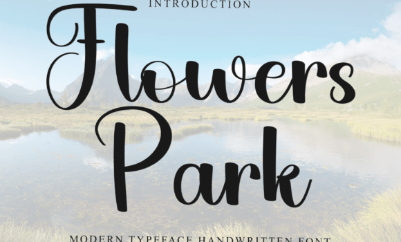 Flowers Park Font Fonts Free Download Flowers Park Font - Featured Image
