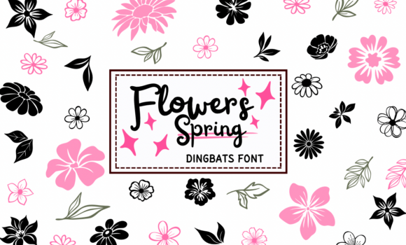 Flowers Spring Font - Featured Image
