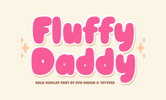 Fluffy Daddy Font - Featured Image