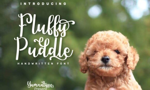 Fluffy Puddle Font - Featured Image