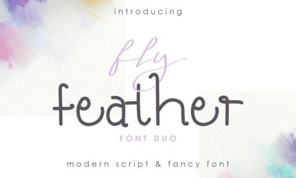 Fly Feather Duo Font - Featured Image