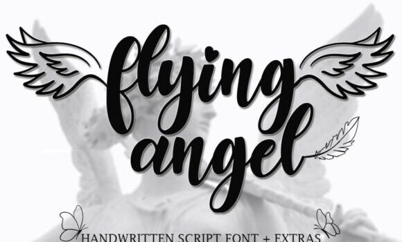 Flying Angel Font Fonts Free Download Flying Angel Font - Featured Image