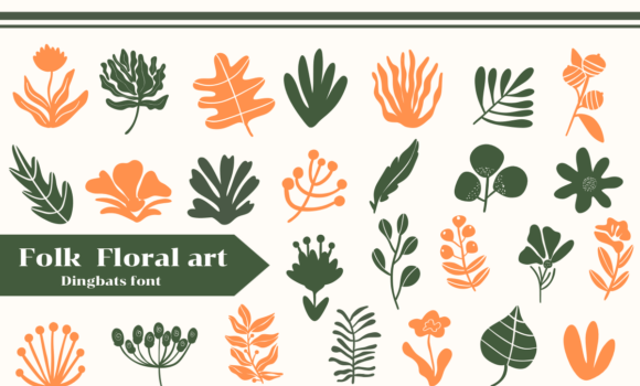 Folk Floral Art Font - Featured Image