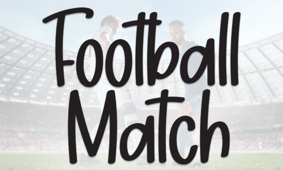 Football Match Font Fonts Free Download Football Match Font - Featured Image