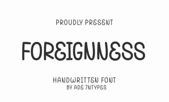 Foreignness Font - Featured Image