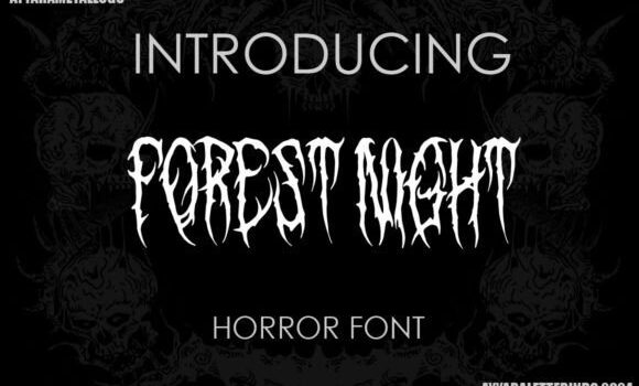 Forest Night Font Fonts Free Download Forest Night Font - Featured Image