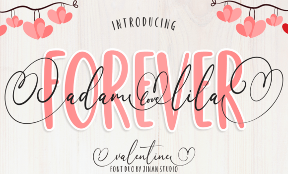 Forever Adam Lila Duo Font - Featured Image
