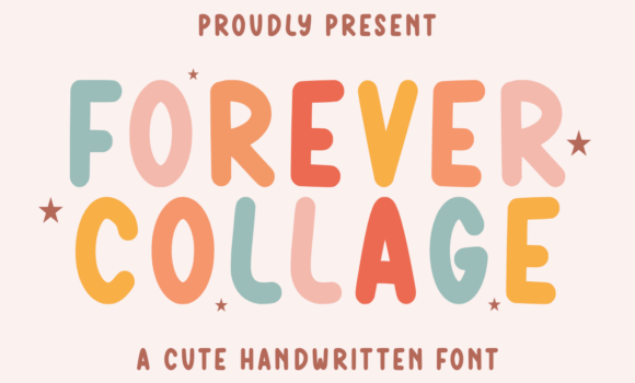 Forever Collage Font - Featured Image