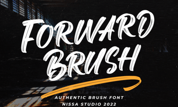 Forward Brush Font - Featured Image
