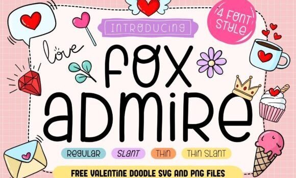 Fox Admire Font - Featured Image