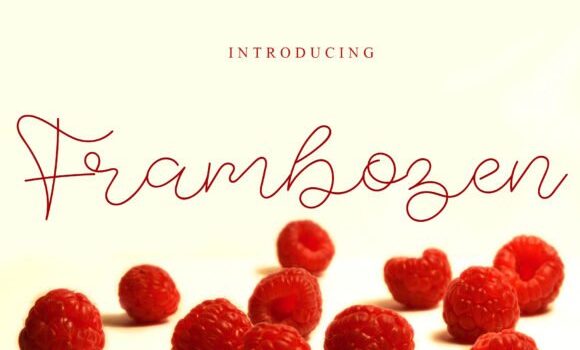 Frambozen Font Fonts Free Download Frambozen Font - Featured Image