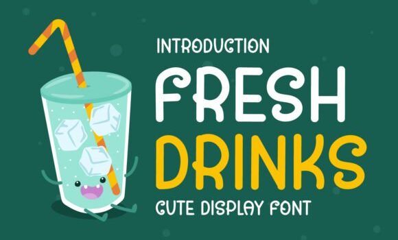 Fresh Drinks Font - Featured Image