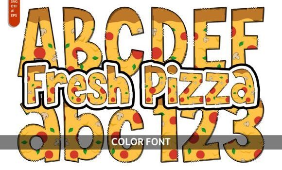 Fresh Pizza Font - Featured Image